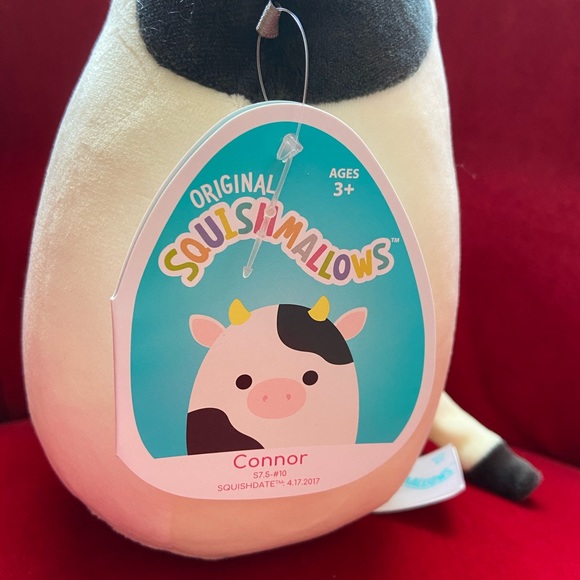 Connor the cow Squishmallows 7.5” NWT - Picture 3 of 3